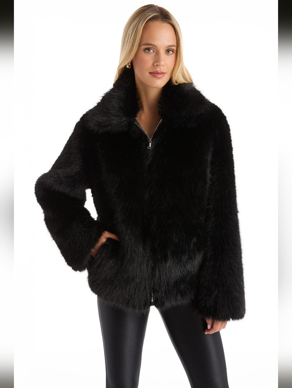 The Noli Shop Dani Fur Coat- XS